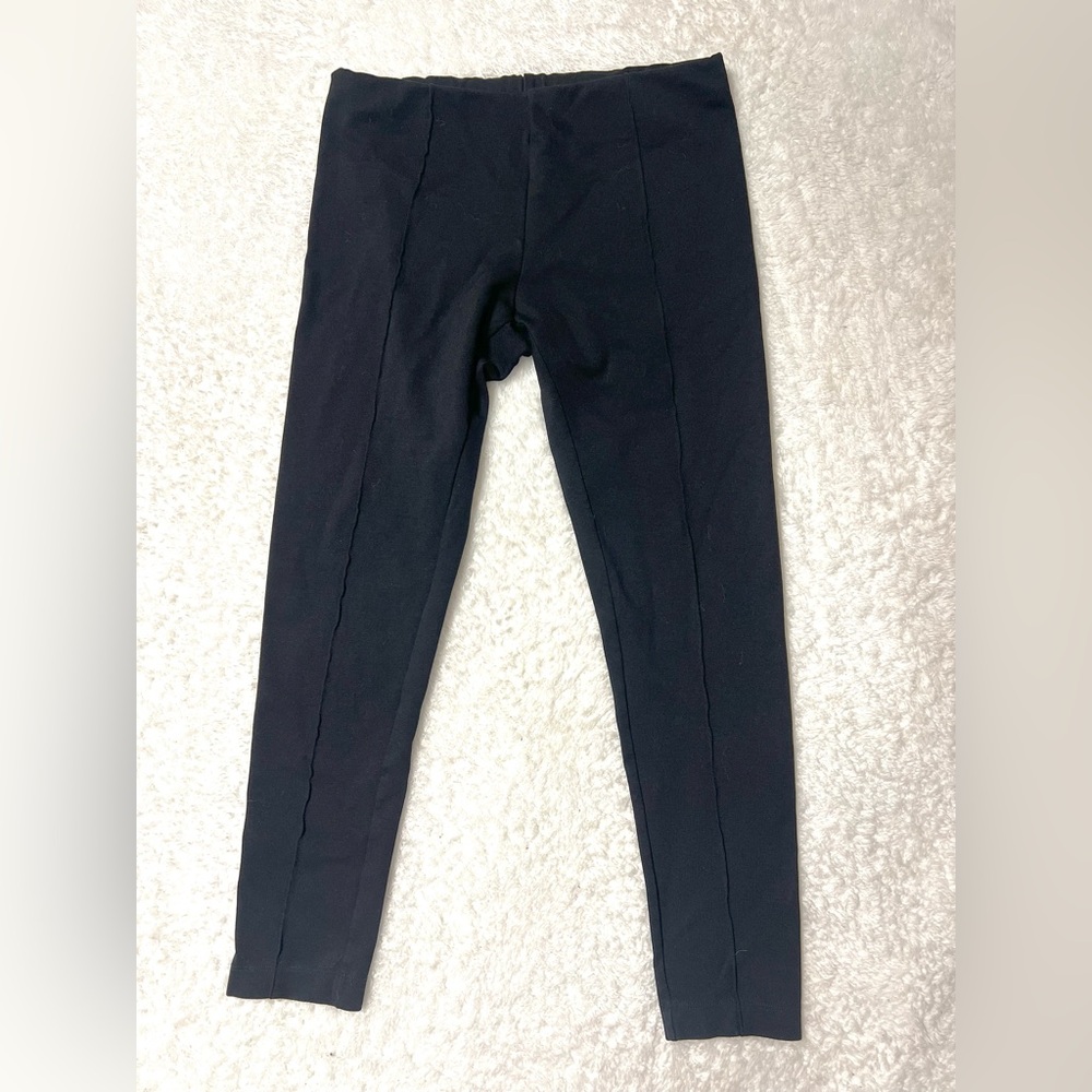 Lauren Ralph Lauren LRL Stretch Pants Black Leggings Pull On Ankle Sz PM